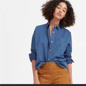 Everlane The Square Jean Shirt Medium Wash